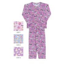 Conjunto Pijama Infantil Feminino Sublimado Estampado Longo