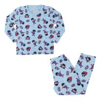 Conjunto Pijama Infantil Masculino Toy Box Super Herói Azul