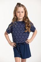 Conjunto Pijama Infantil Menina Malha Viscolycra