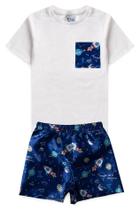 Conjunto Pijama Infantil Menino Espaço
