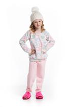 Conjunto Pijama Infantil Soft Pet Thermo - Cor de Cacau