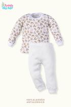 Conjunto Pijama Longo Estampado Algodão Canelado Infantil Conjunto Pijama Longo Estampado Algodão Canelado Infantil