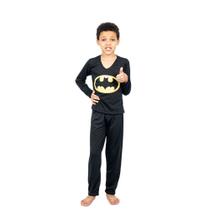 Conjunto Pijama Longo Infantil Outono Inverno Super Herói Desenho