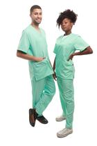 Conjunto Pijama Scrub Cirúrgico Hospitalar Unissex, Tecido não precisa passar e seca muito rápido - Carmoni Uniformes