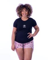 Conjunto Pijama Short Doll Manga Curta Feminino Ak 1677 Conjunto Pijama Short Doll Manga Curta Feminino Ak 1677