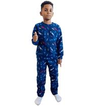 Conjunto Pijama Soft Infantil Inverno Quentinho 4 ao 8