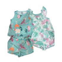 Conjunto Pijama Verão Meninas Carters Fashion KIT 4 Peças