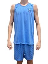 Conjunto Pijama Verão Regata Masculino Adulto