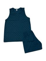 Conjunto Pijama Verão Regata Masculino Adulto