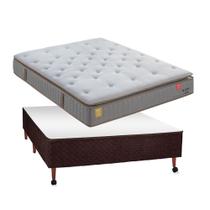 Conjunto Pikolin Bloom Box Castor Marrom Casal 138X188X70cm Conjunto Pikolin Bloom Box Castor Marrom Casal 138X188X70cm