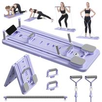 Conjunto Pilates Reformer JANUA Pilates Board 5 em 1 roxo