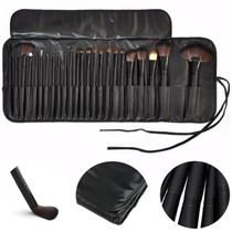 Conjunto Pincel Make Up Expert Maquiadora Profissional Blush Pó Iluminador Esfumar Chanfrado