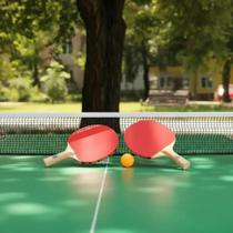 Conjunto Ping Pong Tênis De Mesa Raquetes Bolinhas Rede Bola Infantil