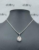 Conjunto pingente búzios + corrente banhado à rhodium