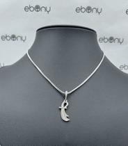 Conjunto pingente espada iansã + corrente banhada rhod