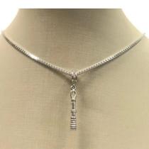 Conjunto pingente ibiri nanã + corrente banhado à rhodium Conjunto pingente ibiri nanã + corrente banhado à rhodium