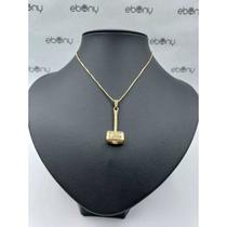 Conjunto pingente martelo xangô + corrente banhado ouro Conjunto pingente martelo xangô + corrente banhado ouro