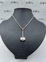 Conjunto pingente martelo xangô + corrente banhado rhod Conjunto pingente martelo xangô + corrente banhado rhod