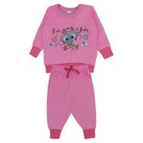 Conjunto Pink com Estampa de Elefante e Calça - Big Bless Conjunto Pink com Estampa de Elefante e Calça - Big Bless