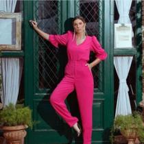 Conjunto pink poliéster tamanho único M,G e GG Conjunto pink poliéster tamanho único M,G e GG