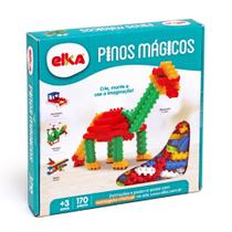 Conjunto Pinos Mágicos 170 Peças Monta Monta - Elka Brinquedos