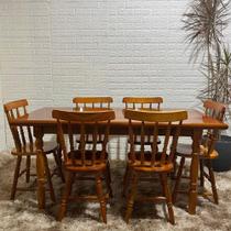 Conjunto Piratini 160x80 com 6 Cadeiras Conjunto Piratini 160x80 com 6 Cadeiras
