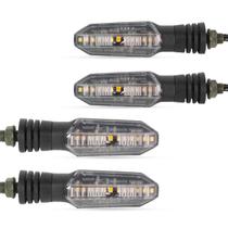 Conjunto Pisca Led Stallion Dianteiro/Traseiro Cbx 200 Xr 250 Cg 125/150 Fazer 250 Bros 150/160 Conjunto Pisca Led Stallion Dianteiro/Traseiro Cbx 200 Xr 250 Cg 125/150 Fazer 250 Bros 150/160