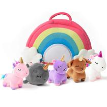 Conjunto PixieCrush de 5 Bichos de Pelúcia Unicórnio - Para Crianças +3 Anos