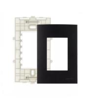 Conjunto Placa 4x2" 3 Postos + Suporte Preto PA021423 Margirius