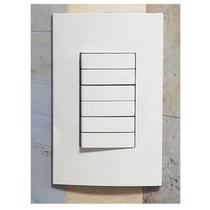 Conjunto Placa 4x2 Com 6 Teclas Interruptor Sleek Margirius