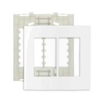 Conjunto Placa 4x4" 6 Postos + Suporte Branco 16018 Margirius Conjunto Placa 4x4" 6 Postos + Suporte Branco 16018 Margirius