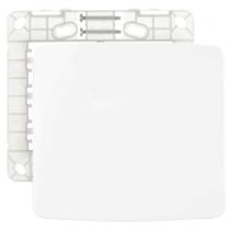 Conjunto Placa 4X4 Cega + Suporte Branco - MarGirius B3