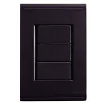 Conjunto Placa Cega 4X2 Liz Preto Tramontina