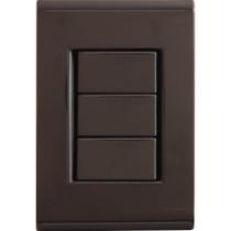 Conjunto Placa Cega 4x2 Tramontina Liz Grafite Conjunto Placa Cega 4x2 Tramontina Liz Grafite