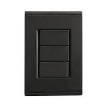 Conjunto Placa Cega Liz 4x2 57173000 Tramontina Grafite Conjunto Placa Cega Liz 4x2 57173000 Tramontina Grafite