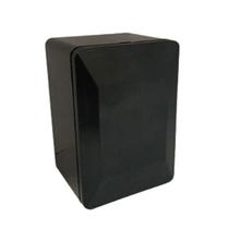 Conjunto Placa Cega Tampa Espelho Com Suporte Sobrepor Preto