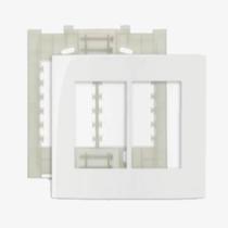 Conjunto Placa com Suporte 4x4 6 Postos Sleek Margirius 16018