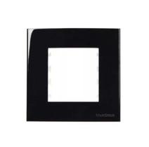 Conjunto Placa + Suporte Preto para Móveis 80x80mm PA020924 Margirius