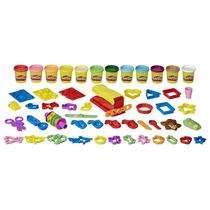 Conjunto Play-Doh Ultimate Fun Factory com 47 ferramentas e 12 cores