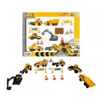 Conjunto Play SET Volvo Construction - Mini Work Machines - Maisto - 1/64