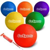 Conjunto Playground Ball GoSports de 6 com bolsa de transporte e bomba de 25 cm