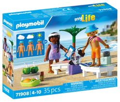 Conjunto Playmobil Casal em Passeio na Praia 35 peças