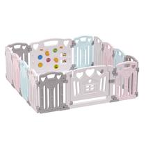 Conjunto Playpen Gupamiga Macarons Classic de 14 painéis multicolorido