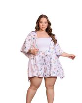 Conjunto Plus size 3 Peças Estampas Perfeitas 0682 -