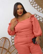 Conjunto plus size alfaiataria lozzy