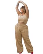 Conjunto plus size alfaiataria premium