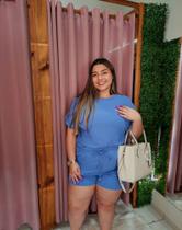 Conjunto plus size azul Conjunto plus size azul