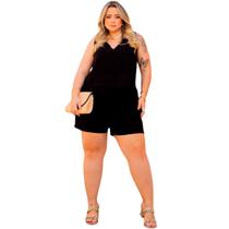 Conjunto Plus Size Blusa e Short 1773