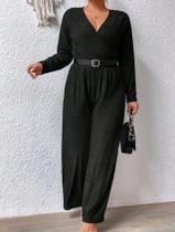 Conjunto Plus Size Calça Comprida + Blusa Moda Feminina