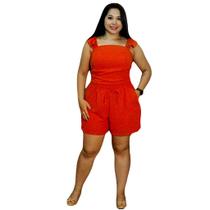 Conjunto Plus Size Cropped + Short Soltinho blusa Com Alça Conjunto Plus Size Cropped + Short Soltinho blusa Com Alça